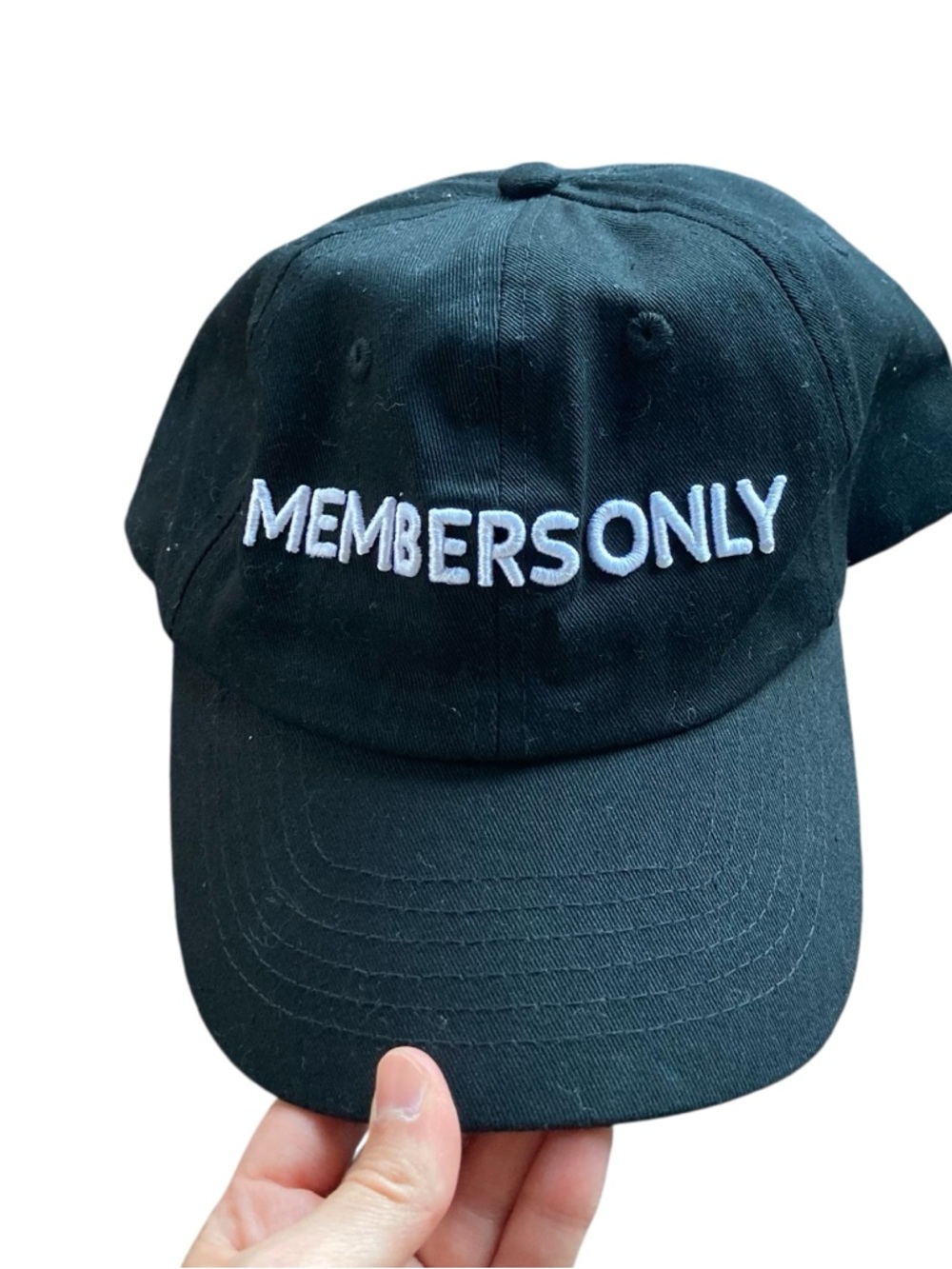 Vintage Members Only Black Hat